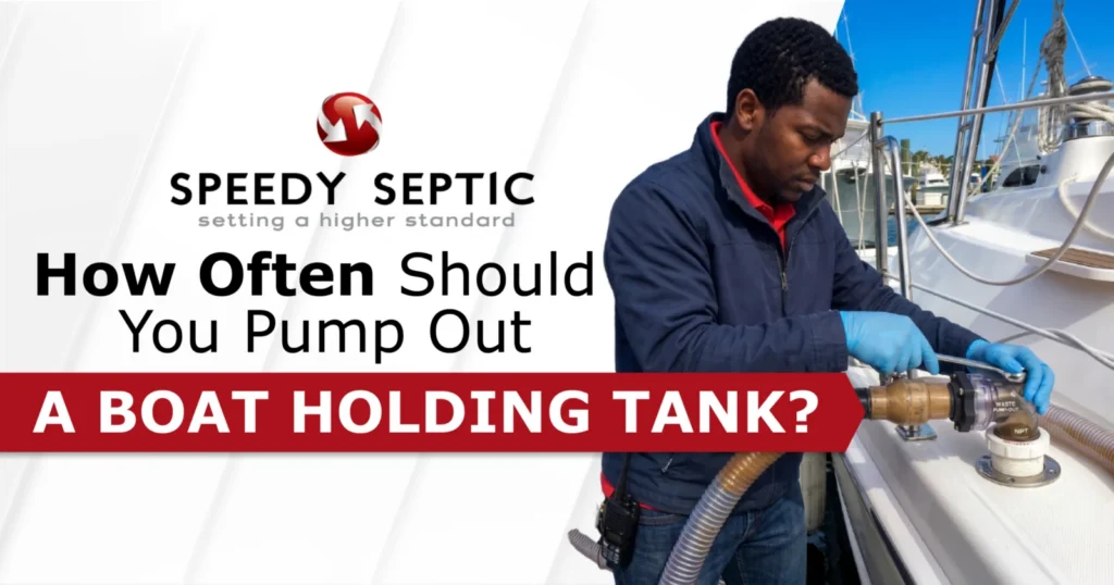 How often should you pump out a boat holding tank.