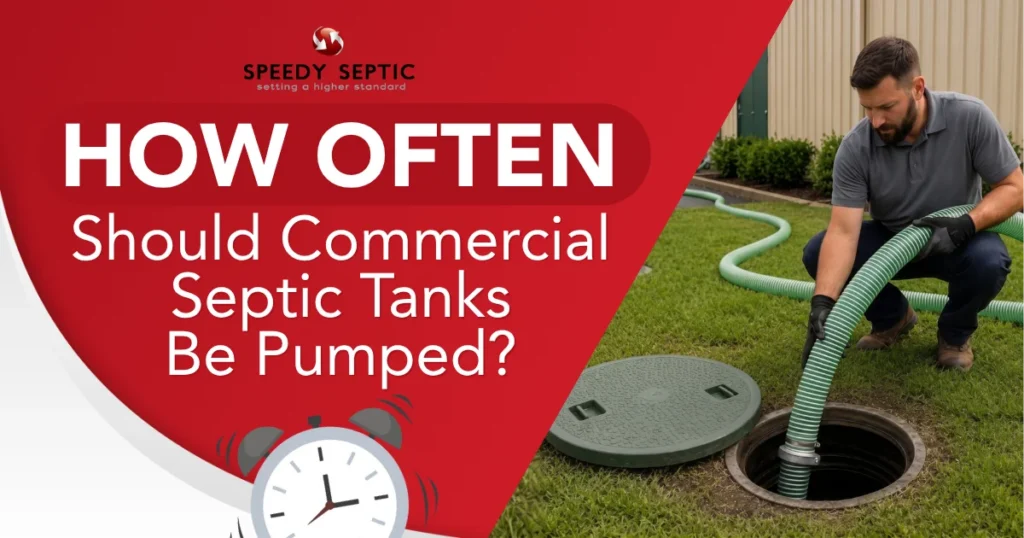 How often should commercial septic tanks be pumped.