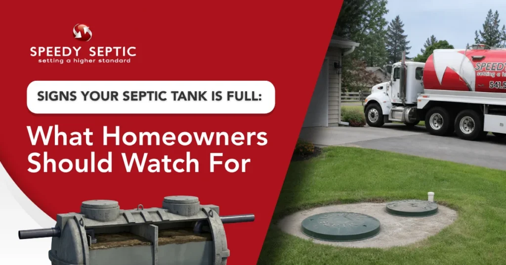 Signs your septic tank is full.